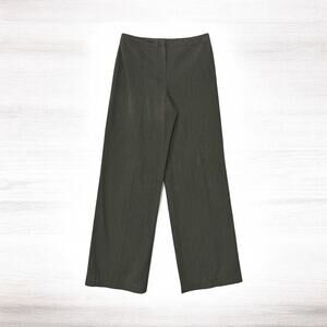 Talbots Women's Gray Hi-Rise Wide Leg Stretch 29" Inseam Career Pants | Size 8